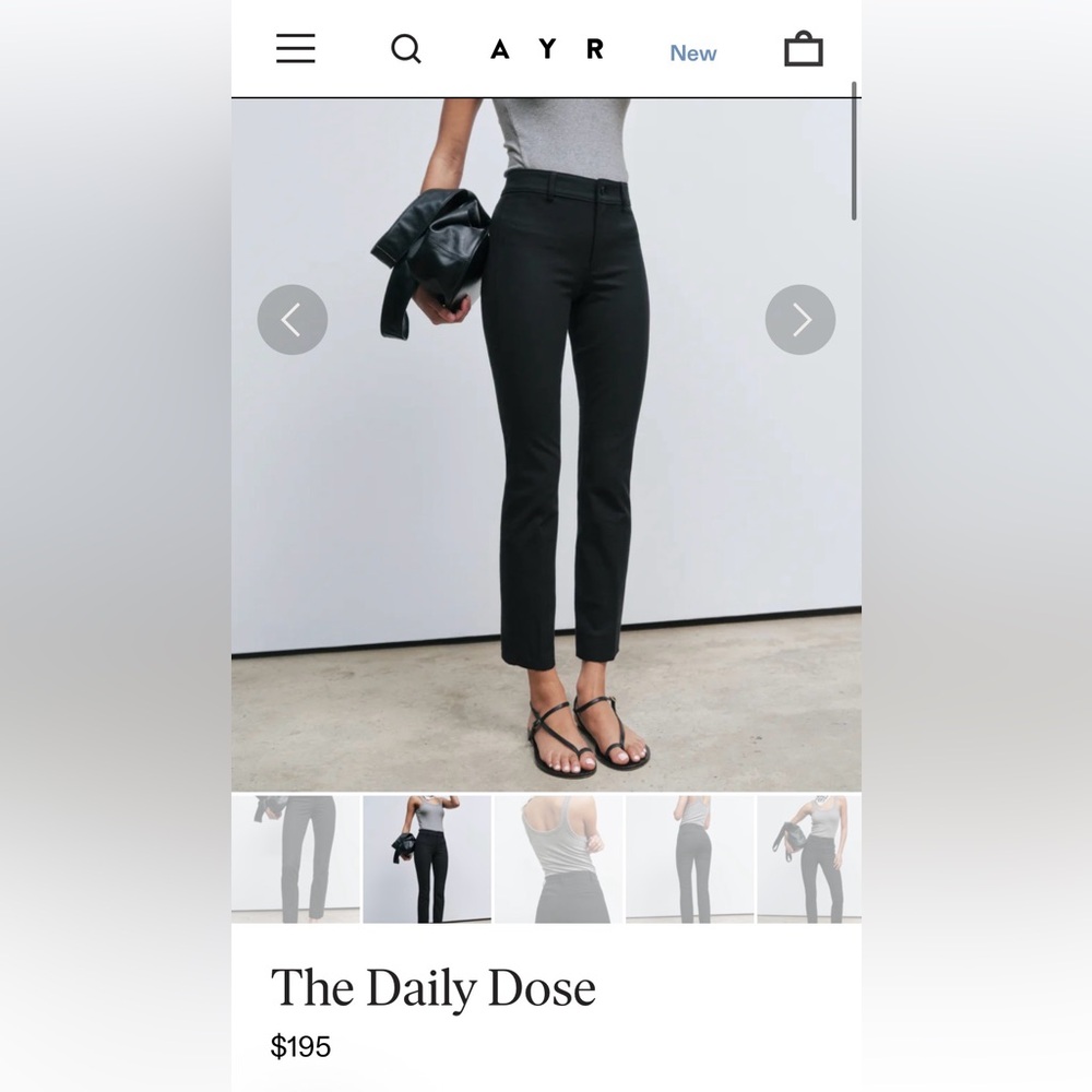 AYR daily dose black pants size 24